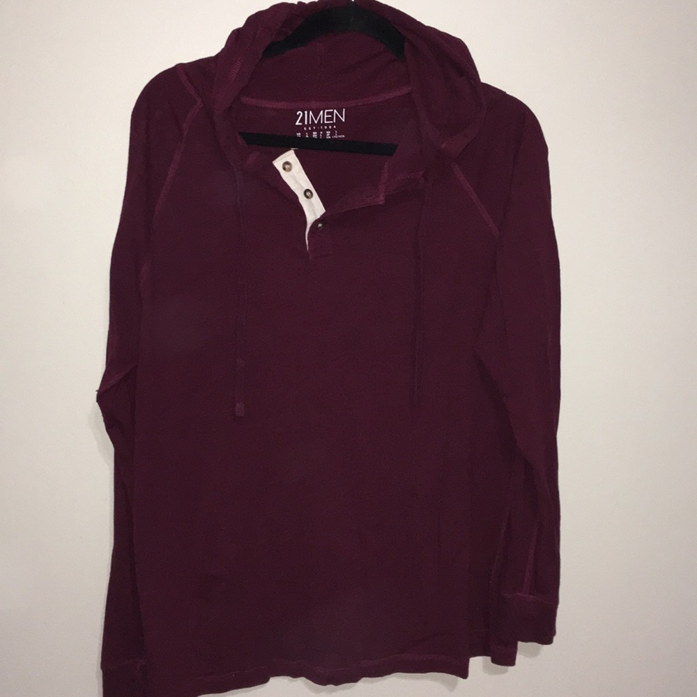 Forever 21 men’s long sleeve burgundy